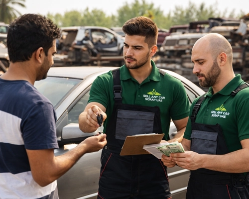junk cars for cash in UAE with instant payment and free junk car removal